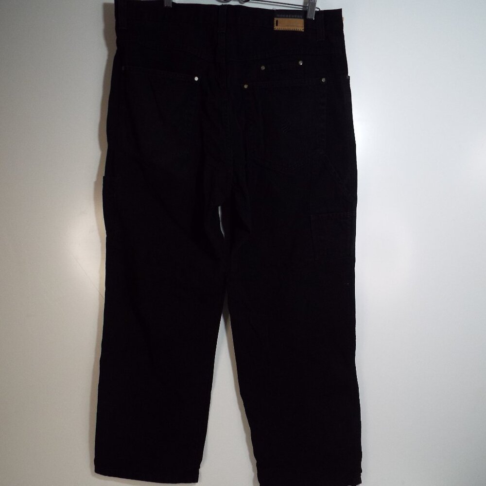 Vintage Roca Wear men's Black on Black Carpenter Jeans 38 X 32